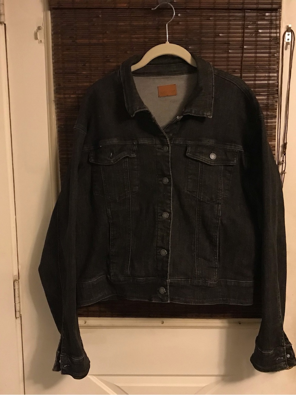 Judy Blue Women's Denim Jacket Black Wash Long Sleeve Size 2XL Style JB744 NWT